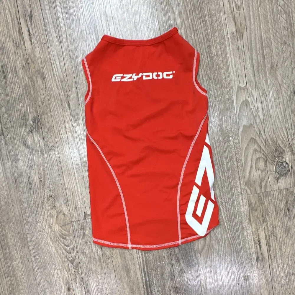 EzyDog Rash Shirt XS Lightweight Red/White Dog Shirt EZ065-01-01